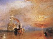 J.M.W. Turner The Fighting Temeraire tugged to her last Berth to be broken up 1838 USA oil painting artist